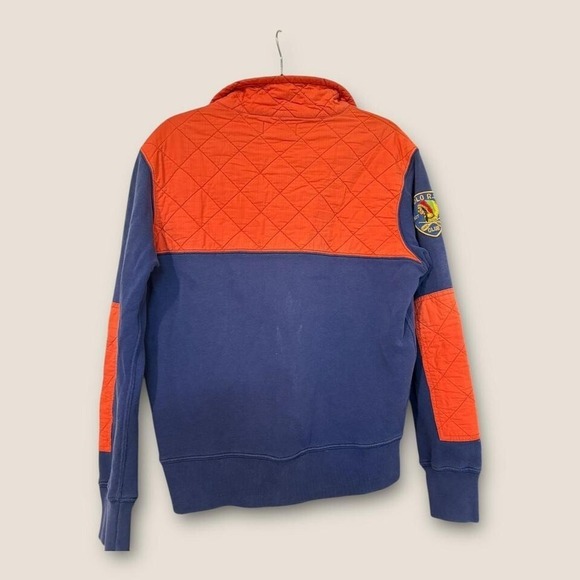 are POLO Ralph Lauren L Indian Kayak Club Sweater Patch Quilted Half Zip - Picture 4 of 6